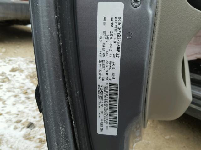 2C4RDGBG7ER362113 - 2014 DODGE GRAND CARA GRAY photo 10