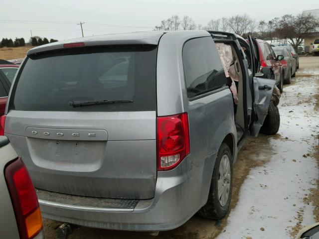 2C4RDGBG7ER362113 - 2014 DODGE GRAND CARA GRAY photo 4