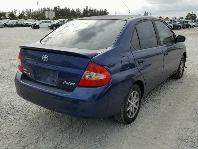 JT2BK12U830075700 - 2003 TOYOTA PRIUS BLUE photo 4