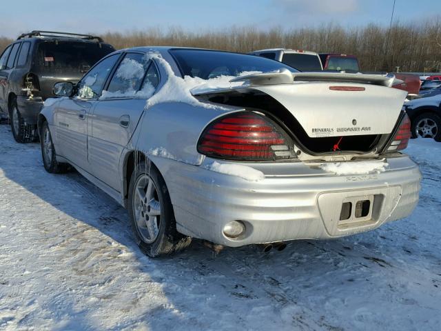 1G2NF52E91M560706 - 2001 PONTIAC GRAND AM S SILVER photo 3