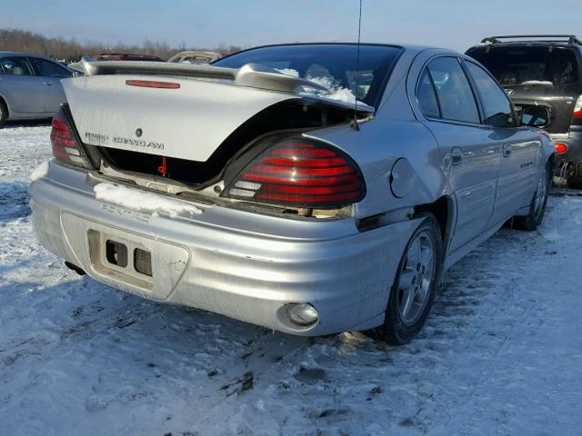 1G2NF52E91M560706 - 2001 PONTIAC GRAND AM S SILVER photo 4