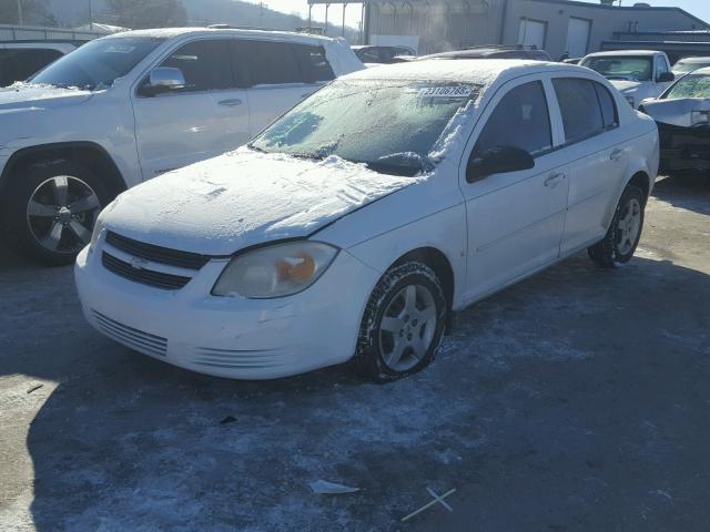 1G1AK55F477299348 - 2007 CHEVROLET COBALT LS WHITE photo 2