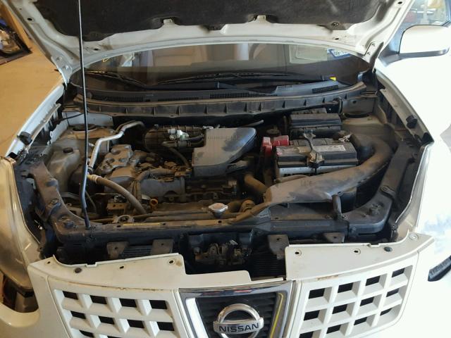 JN8AS5MT1AW001323 - 2010 NISSAN ROGUE S WHITE photo 7