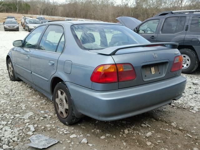 1HGEJ8644YL046020 - 2000 HONDA CIVIC EX BLUE photo 3