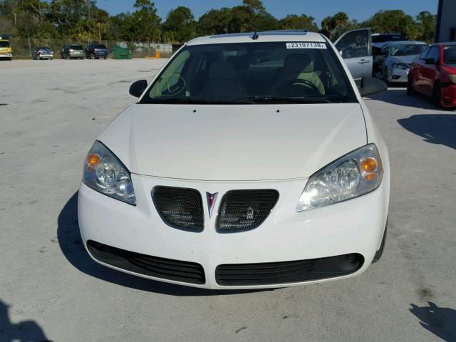 1G2ZH57N674269402 - 2007 PONTIAC G6 GT WHITE photo 9