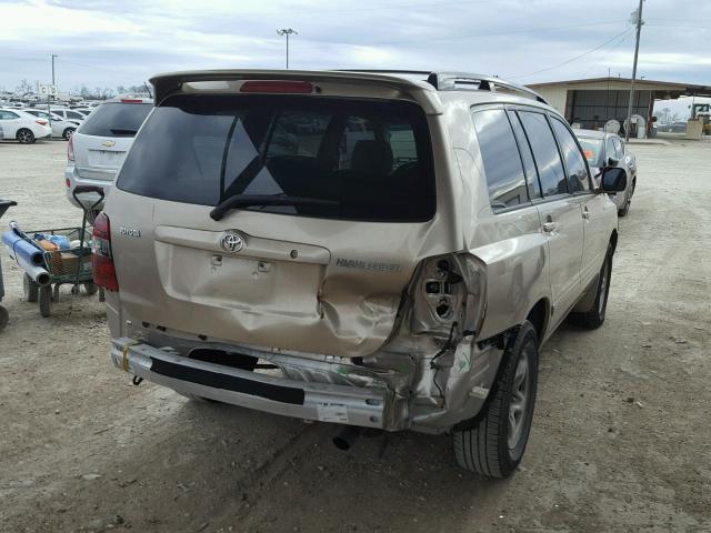 JTEDD21A270164963 - 2007 TOYOTA HIGHLANDER TAN photo 4