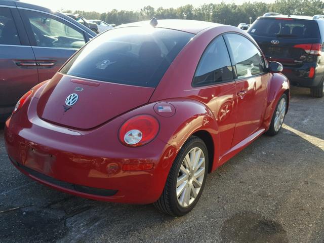 3VWRW31C18M510167 - 2008 VOLKSWAGEN NEW BEETLE RED photo 4