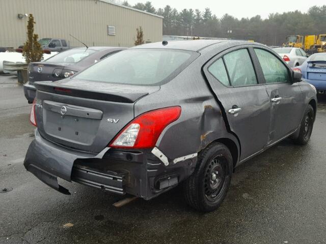 3N1CN7AP2GL912034 - 2016 NISSAN VERSA S GRAY photo 4