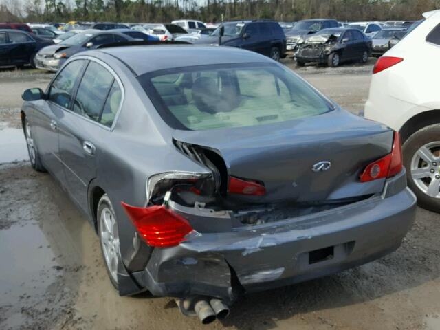 JNKCV51E44M608798 - 2004 INFINITI G35 GRAY photo 3