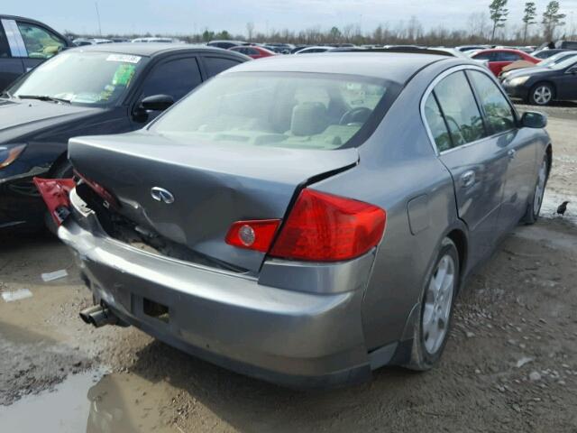 JNKCV51E44M608798 - 2004 INFINITI G35 GRAY photo 4