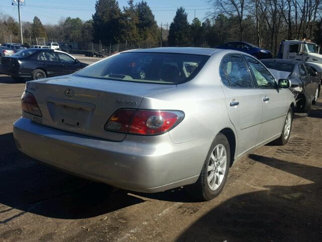 JTHBF30GX30146026 - 2003 LEXUS ES 300 SILVER photo 4