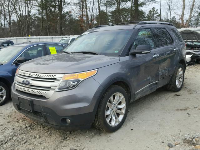 1FM5K8D81DGC47373 - 2013 FORD EXPLORER X GRAY photo 2