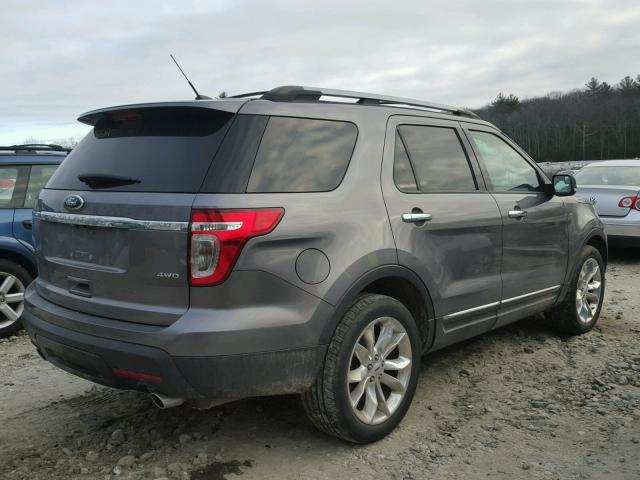 1FM5K8D81DGC47373 - 2013 FORD EXPLORER X GRAY photo 4