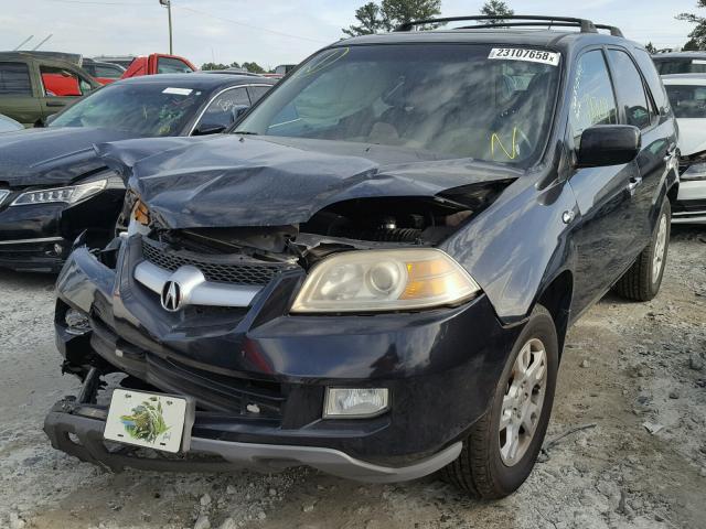 2HNYD18994H543665 - 2004 ACURA MDX TOURIN BLACK photo 2