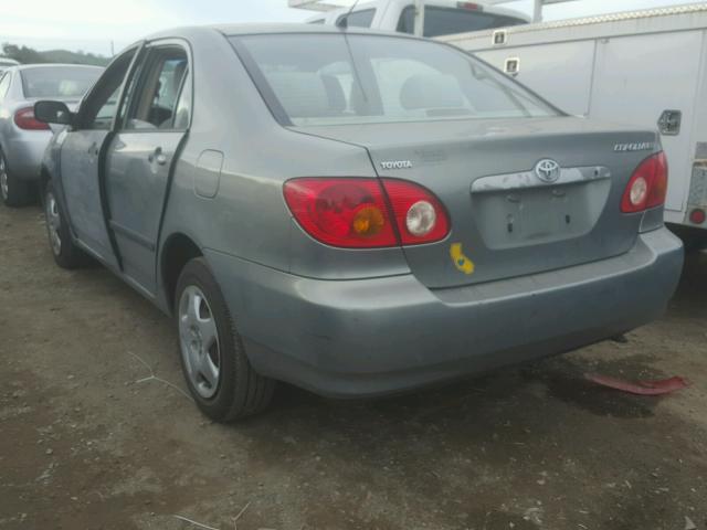 1NXBR32E73Z100551 - 2003 TOYOTA COROLLA CE GRAY photo 3