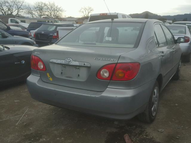 1NXBR32E73Z100551 - 2003 TOYOTA COROLLA CE GRAY photo 4