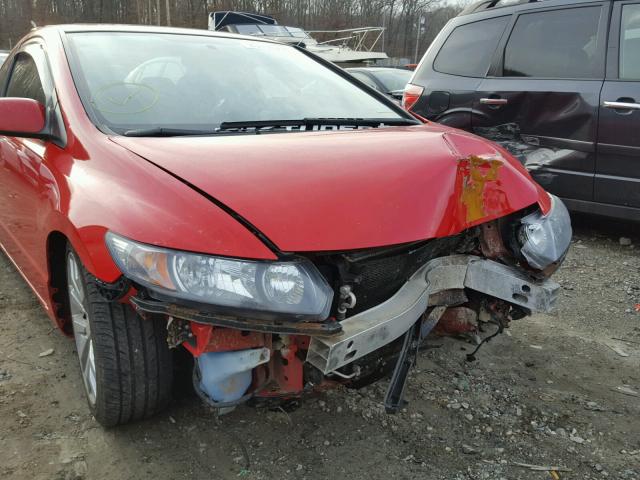 2HGFG2A54BH700616 - 2011 HONDA CIVIC SI RED photo 9