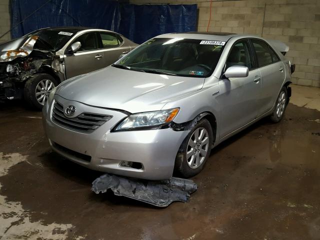 4T1BB46K79U087982 - 2009 TOYOTA CAMRY HYBR SILVER photo 2