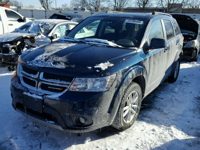 3C4PDCBGXET112779 - 2014 DODGE JOURNEY SX BLUE photo 2