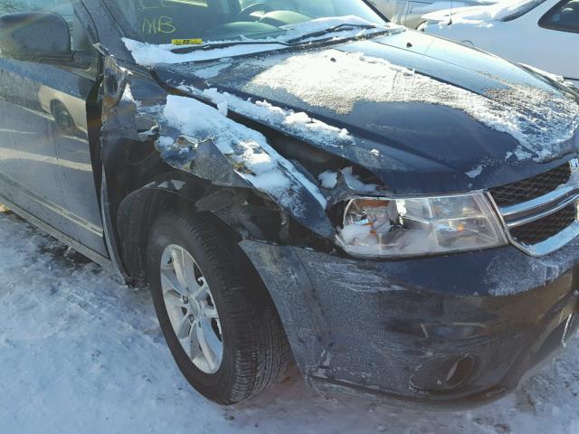 3C4PDCBGXET112779 - 2014 DODGE JOURNEY SX BLUE photo 9