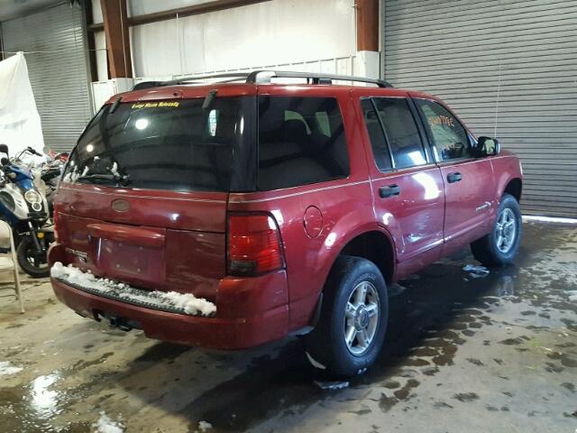 1FMZU73K24UA14395 - 2004 FORD EXPLORER X RED photo 4