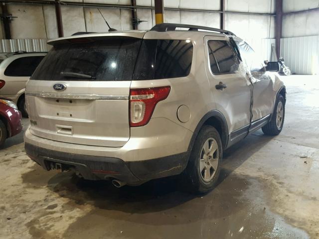 1FMHK7B89BGA92045 - 2011 FORD EXPLORER SILVER photo 4