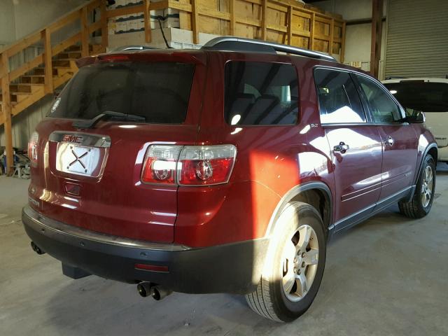 1GKER33798J143951 - 2008 GMC ACADIA SLT RED photo 4