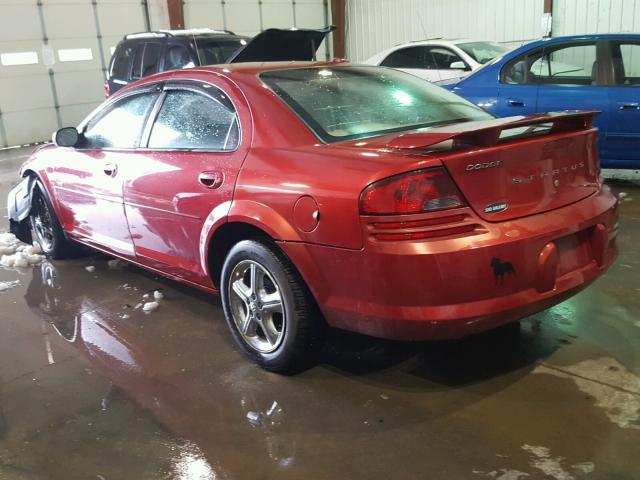 1B3EL46R66N156633 - 2006 DODGE STRATUS SX RED photo 3