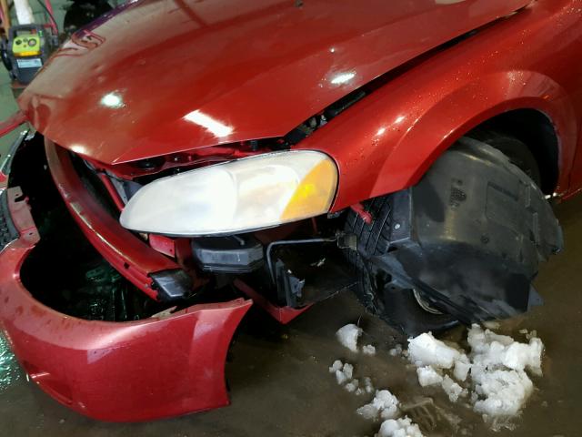 1B3EL46R66N156633 - 2006 DODGE STRATUS SX RED photo 9