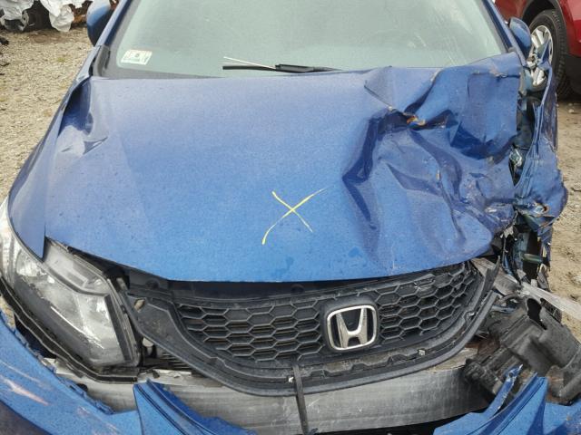 19XFB2F50FE280831 - 2015 HONDA CIVIC LX BLUE photo 7