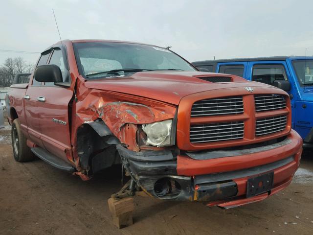 1D7HU18D75J633137 - 2005 DODGE RAM 1500 S ORANGE photo 1