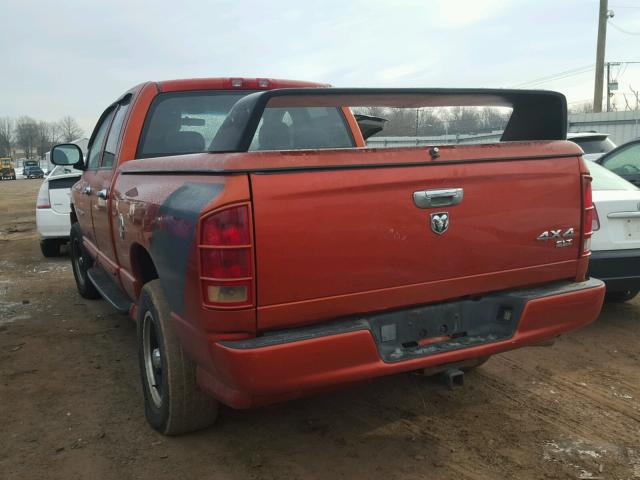 1D7HU18D75J633137 - 2005 DODGE RAM 1500 S ORANGE photo 3