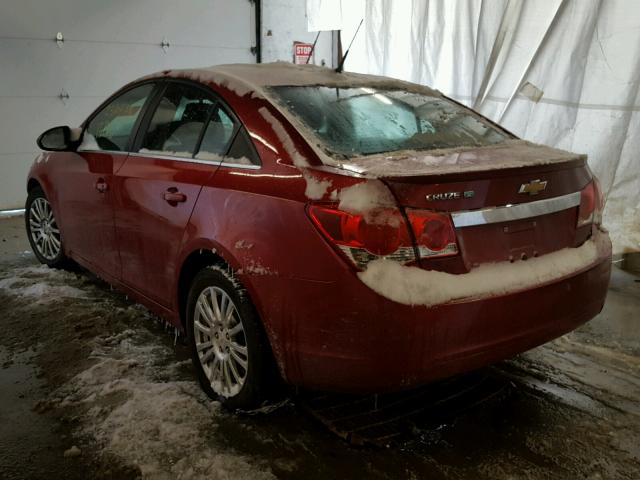 1G1PK5S95B7199311 - 2011 CHEVROLET CRUZE ECO RED photo 3