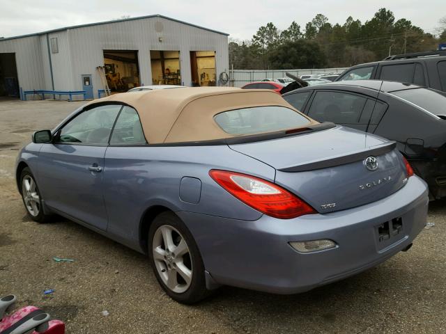 4T1FA38P17U132922 - 2007 TOYOTA CAMRY SOLA BLUE photo 3