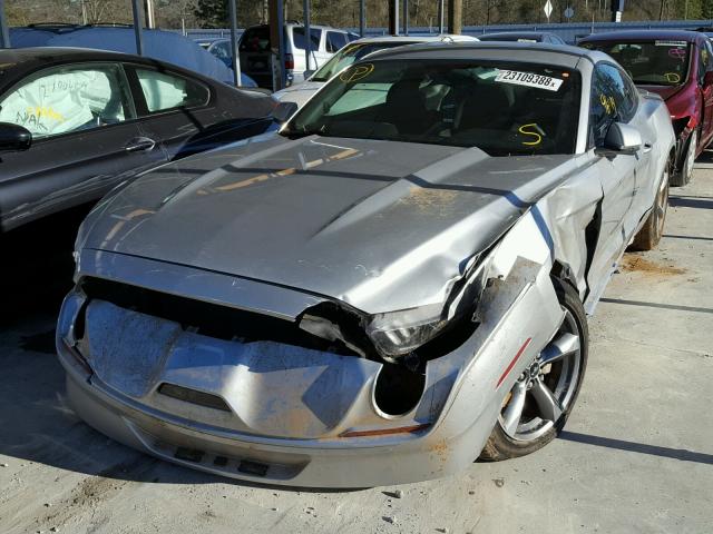 1FA6P8AM1G5296106 - 2016 FORD MUSTANG SILVER photo 2