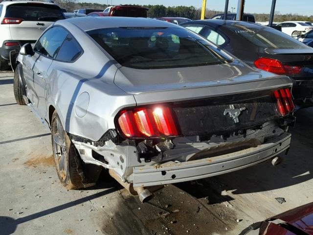 1FA6P8AM1G5296106 - 2016 FORD MUSTANG SILVER photo 3