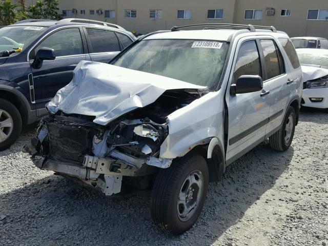 SHSRD68422U000181 - 2002 HONDA CR-V LX SILVER photo 2