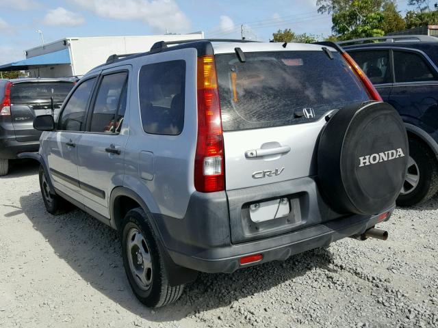 SHSRD68422U000181 - 2002 HONDA CR-V LX SILVER photo 3