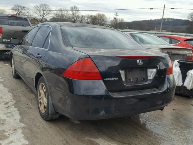 1HGCM56356A033130 - 2006 HONDA ACCORD SE BLACK photo 3