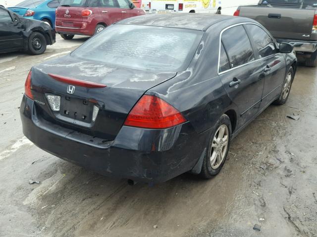 1HGCM56356A033130 - 2006 HONDA ACCORD SE BLACK photo 4