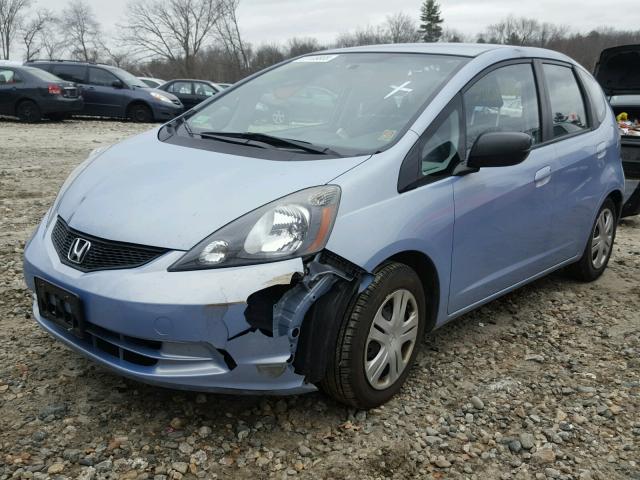 JHMGE87229S069472 - 2009 HONDA FIT BLUE photo 2