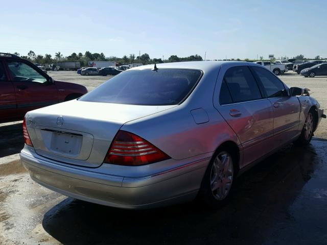 WDBNG75JX3A316871 - 2003 MERCEDES-BENZ S 500 SILVER photo 4