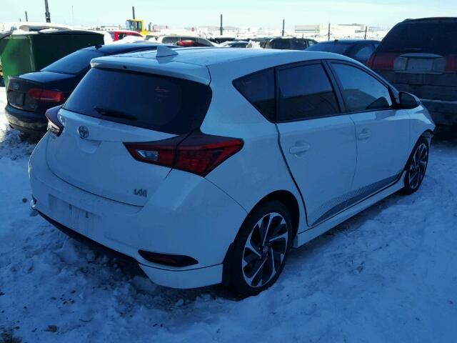 JTNKARJE1GJ512337 - 2016 TOYOTA SCION IM WHITE photo 4