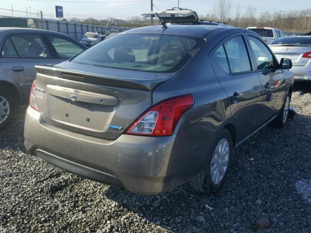 3N1CN7AP9FL903135 - 2015 NISSAN VERSA S BROWN photo 4