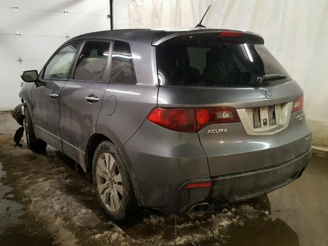 5J8TB1H20AA001066 - 2010 ACURA RDX GRAY photo 3