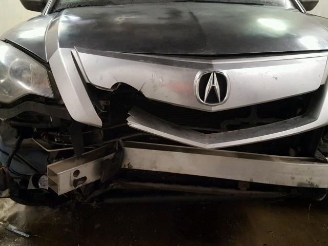 5J8TB1H20AA001066 - 2010 ACURA RDX GRAY photo 9