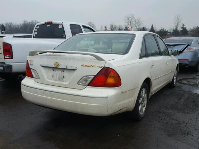 4T1BF28B11U144641 - 2001 TOYOTA AVALON XL WHITE photo 4