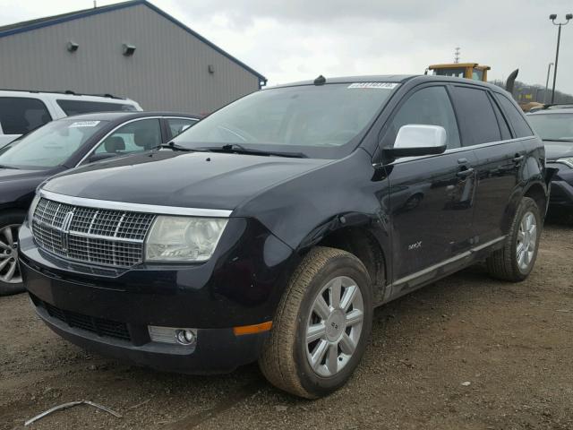 2LMDU88C67BJ38444 - 2007 LINCOLN MKX BLACK photo 2