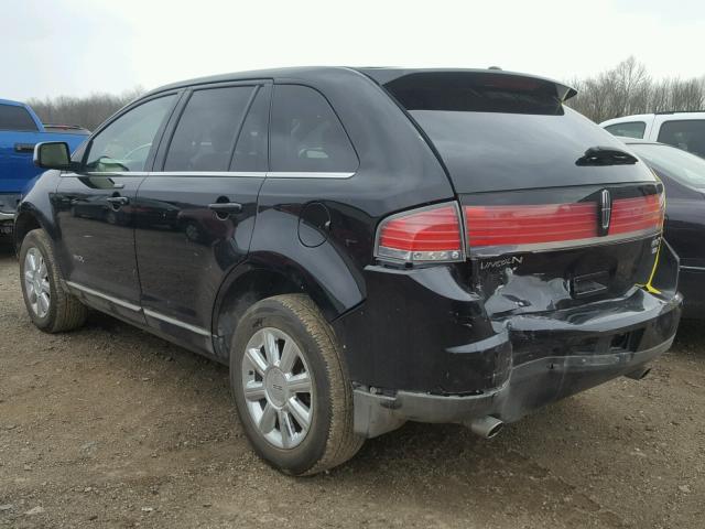 2LMDU88C67BJ38444 - 2007 LINCOLN MKX BLACK photo 3