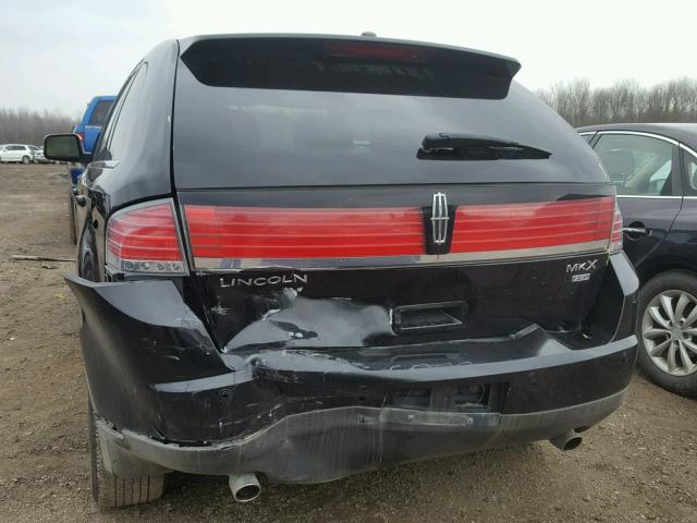 2LMDU88C67BJ38444 - 2007 LINCOLN MKX BLACK photo 9